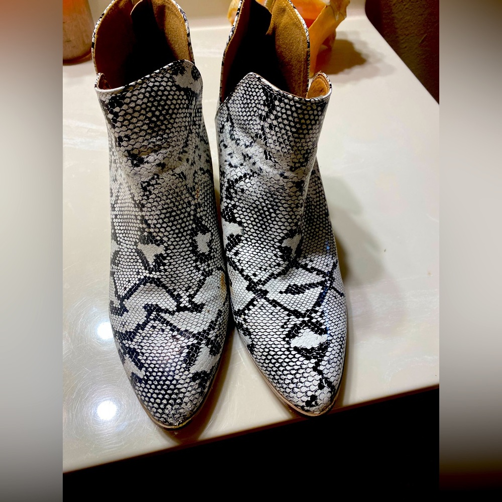 Animal print boots
